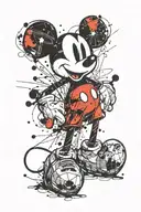 mickey mouse tattoo design idea