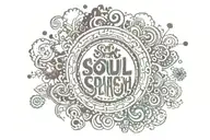 soul splash hippie tattoo design idea