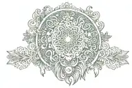 soul splash hippie tattoo design idea