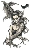 Forearm daughters name Raelynn tattoo design idea