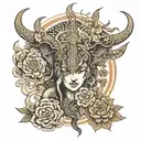 Tushar and moksha hidden within tattoo design idea