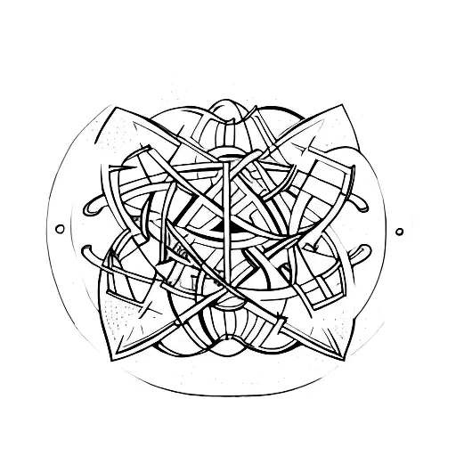 wandering symbols tattoo design idea
