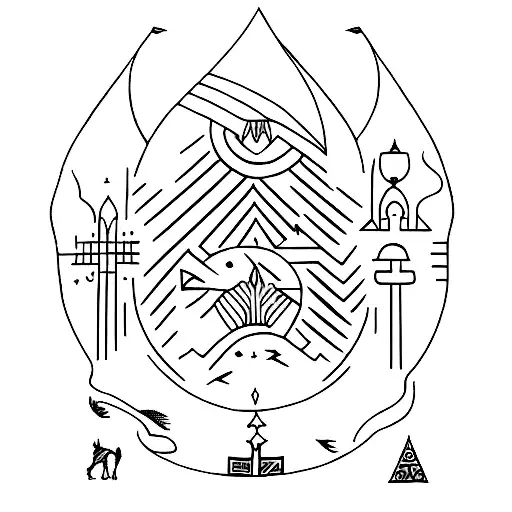 mesopotamia symbols tattoo design idea