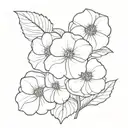 Vive el presente hydrangea tattoo design idea