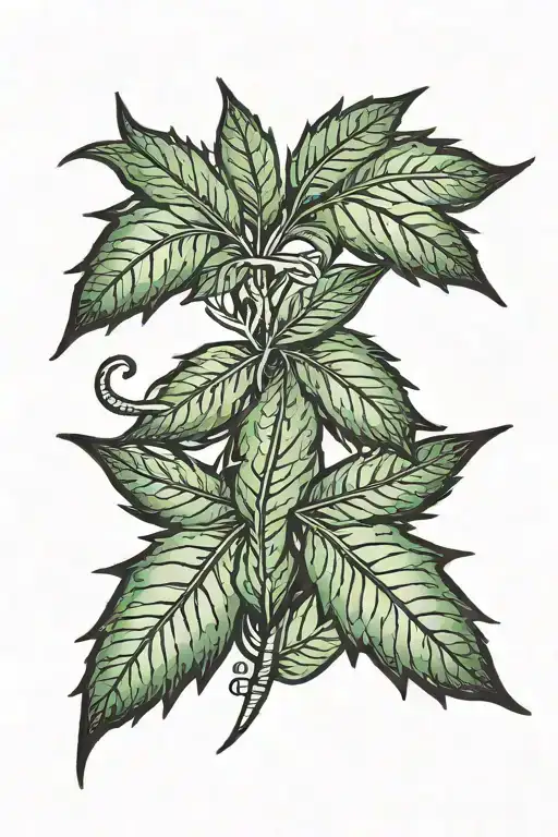 41+ Pot Leaf Tattoo Ideas - Blackink Ai