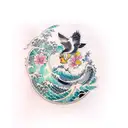 Japanese halfsleeve with waves, cherry blossoms, and a duck tattoo design idea