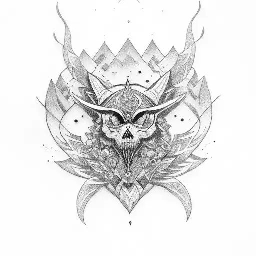 simppe tiara tattoo design idea
