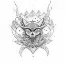 simppe tiara tattoo design idea