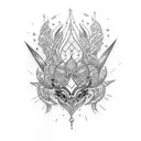 simppe tiara tattoo design idea