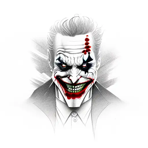 Joker tattoo design idea