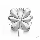4 leaf clover tattoo design idea