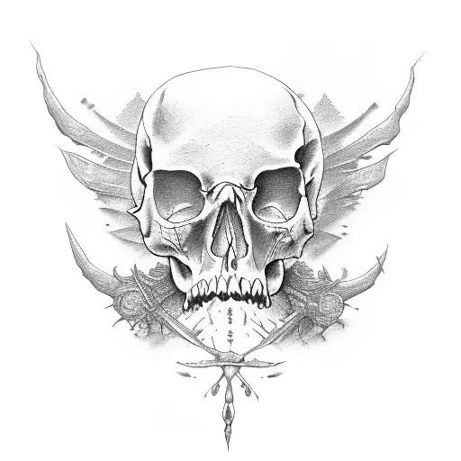 spine bone tattoo design idea