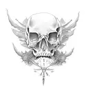 spine bone tattoo design idea