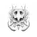 spine bone tattoo design idea