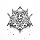Dementors with masonic symbols tattoo design idea