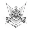 Dementors with masonic symbols tattoo design idea