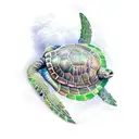 raphael turtle tattoo design idea