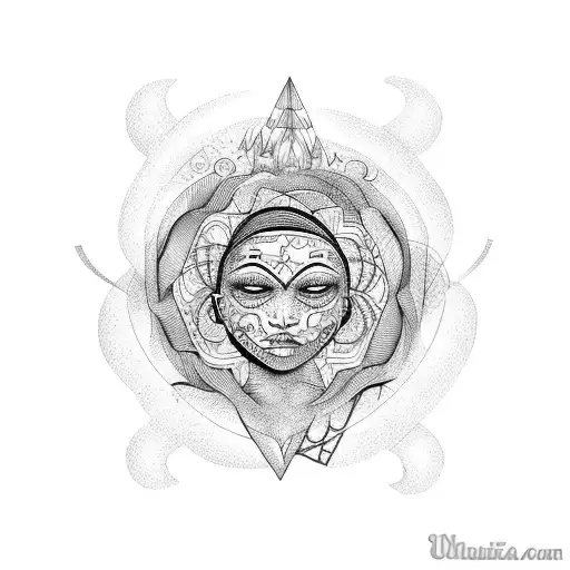 babalanza de la mente y el corazon, sol y luna,  mente alma,  tattoo design idea