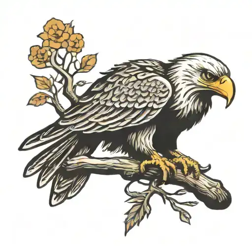 Eagle, Wolf, Skull, Tree Of Life tattoo design idea