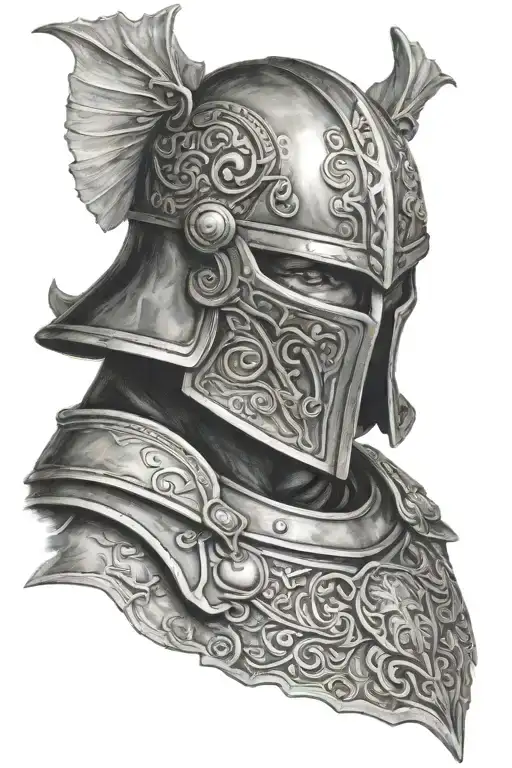 Wiking armour tattoo design idea