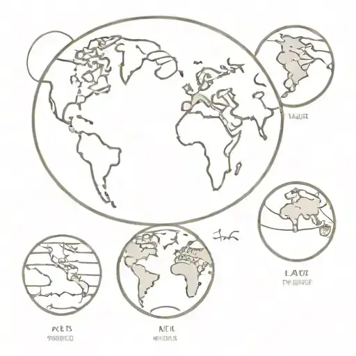 Planet earth globe tattoo design idea