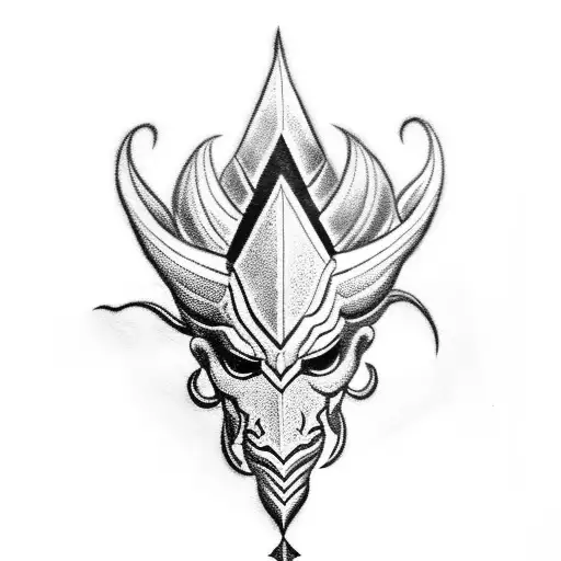 Trishul with aum tattoo design idea