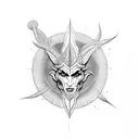 Trishul with aum tattoo design idea