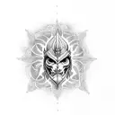 Trishul with aum tattoo design idea