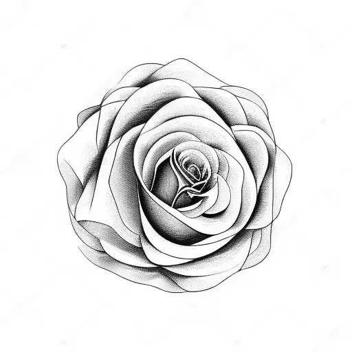 small S letter with love symbol with background of rose tattoo design idea