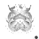 whale tail tattoo design idea