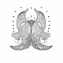 whale tail tattoo design idea