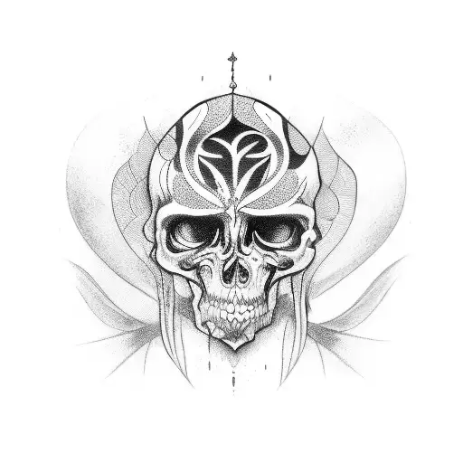 tall afterlife tattoo design idea