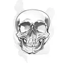 afterlife skull tattoo design idea
