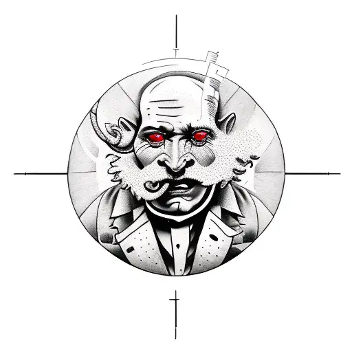 Sisyphus man tattoo design idea