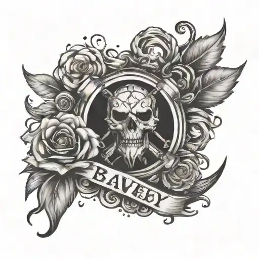 444 bravery survival thigh tatto design inspired tattoo design idea