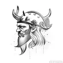 Viking tattoo filler tattoo design idea