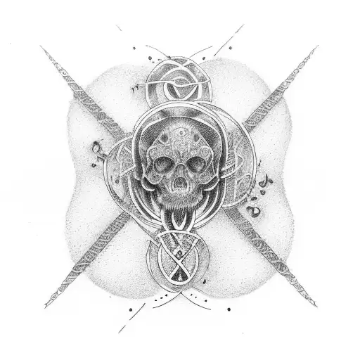 rainbow infinity symbol with john tattoo design idea