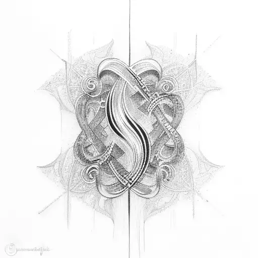 rainbow infinity symbol tattoo design idea