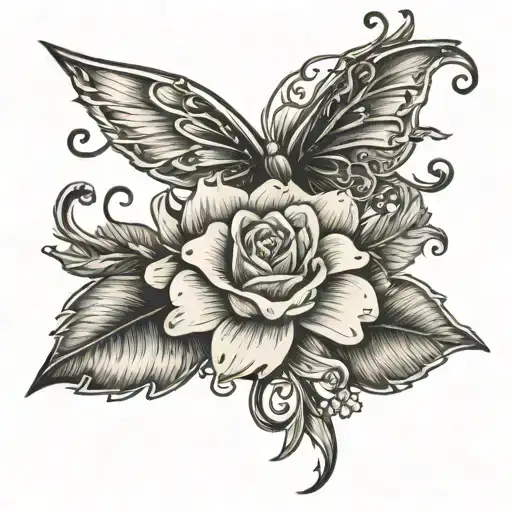 dainty, Spanish writing  tattoo design idea