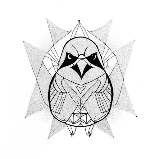 Sparrow tattoo design idea