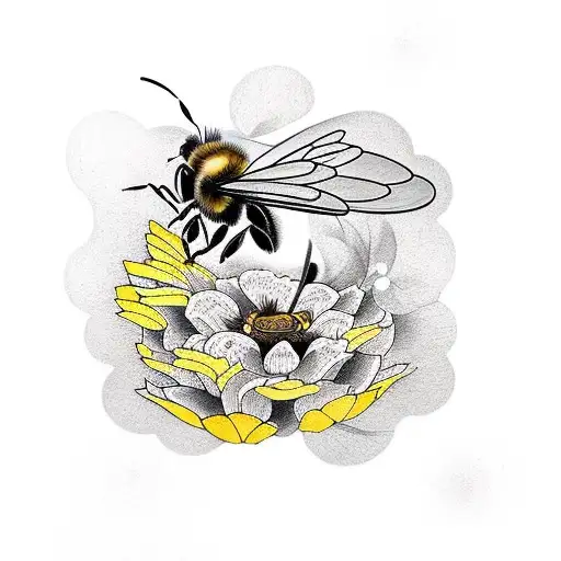 Honey Bee tattoo design idea
