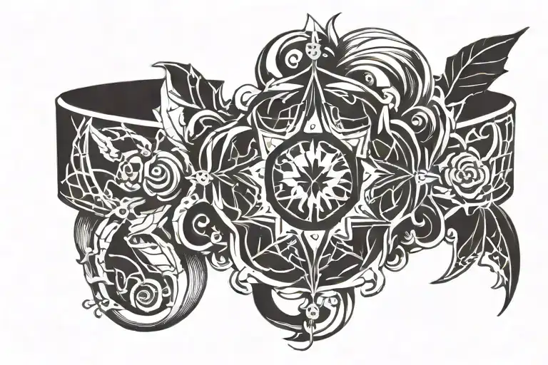 Solo Leveling Anime Bracelet tattoo design idea