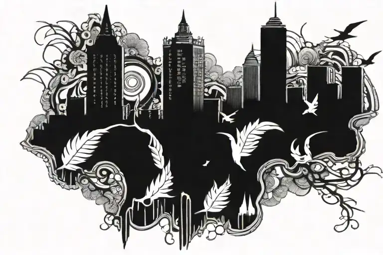 oakland ca and brooklyn new york tattoo design idea