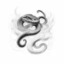 archangel michael vs two headed snake left arm ober shoulder tattoo design idea