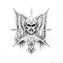 archangel michael vs two headed snake left arm ober shoulder tattoo design idea