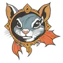 chipmunk tattoo design idea