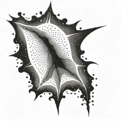 rays of light tattoo design idea