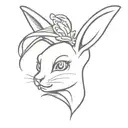Playboy Bunny firing tattoo design idea
