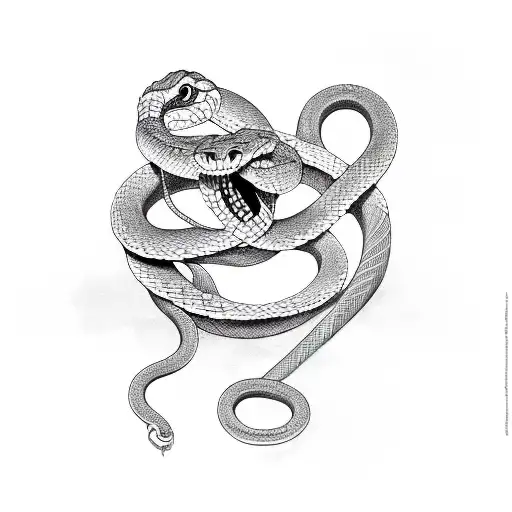 sobriety with snake tattoo design idea