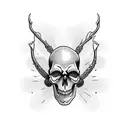 sobriety with skull tattoo design idea
